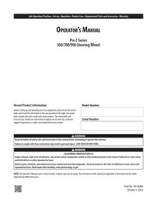 MTD PRO Z 960 S EFI PRO Z 900 S Series Operator's Manual