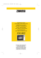 Zanussi ZMC40ST Instruction Booklet