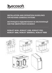 Ecosoft ROBUST MINI Installation And Operation Manuallines
