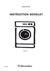 Electrolux EWF 1090 Instruction Booklet