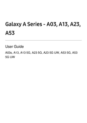Samsung Galaxy A Series User Manual
