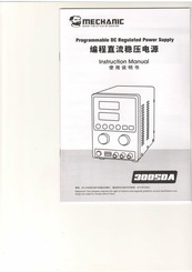 MECHANIC 3005DA Instruction Manual