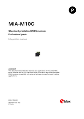 Ublox MIA-M10C Integration Manual