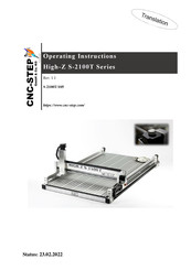CNC-Step High-Z S-2100T Series Operating Instructions Manual