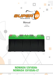 Super B NOMADA 12V105Ah Manual