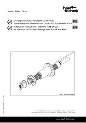 Hauff-Technik MIS100D 1x58-64 Gas Installation Instructions Manual
