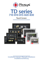 Pixsys TD815 Installation Manual