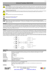 Muller Ziegler Multi-E4-MU Manual