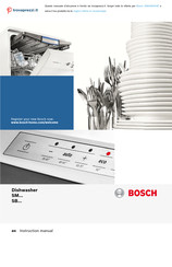 Bosch SMS46KI03E Instruction Manual