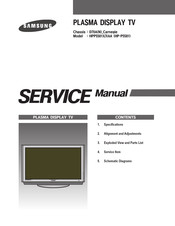 Samsung HPP5581X/XAA Service Manual