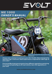 EVOLT ME 1000 Owner's Manual