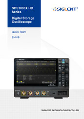 Siglent Technologies SDS1104X HD Quick Start Manual
