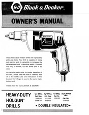 Black & Decker Holgun 1310-10 Owner's Manual