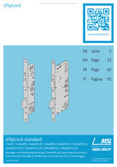 Assa Abloy MSL 14544PE-SV Assembly Instructions Manual