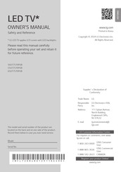 LG 50UT7570PUB Owner's Manual