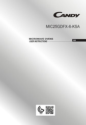 Candy MIC25GDFX-6-KSA User Instructions