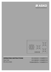 Asko HG8843BGD Series Operating Instructions Manual