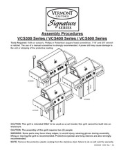 Vermont Castings Signature VCS400 Series Assembly Procedures