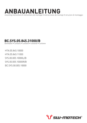 SW-Motech BC.SYS.05.845.31000/B Mounting Instructions