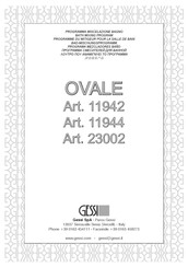 Gessi OVALE 11942 Manual