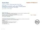 Dell Inspiron 16 7635 2-in-1 Quick Start Manual
