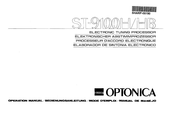 Sharp OPTONICA ST-9100H Operation Manual