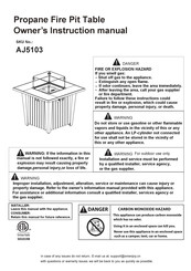 AJ Enjoy AJ5103 Owner's Instruction Manual