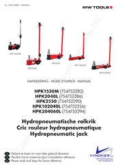 MW TOOLS HPK2550 Manual