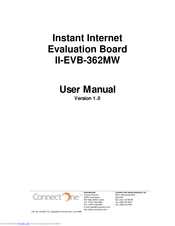 Connect One II-EVB-362MW User Manual