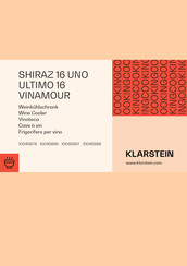 Klarstein Shiraz 16 Uno Manual