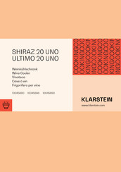 Klarstein SHIRAZ 20 UNO Manual