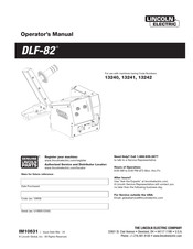 Lincoln Electric DLF-82 Operator's Manual