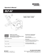 Lincoln Electric 13240 Operator's Manual