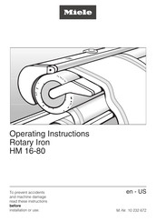 Miele HM 16-80 Operating Instructions Manual