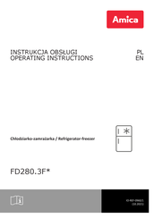 Amica FD280 3F Series Operating Instructions Manual