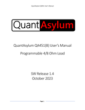 QuantAsylum QA451B User Manual