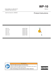 Atlas Copco 8202077903 Product Instructions