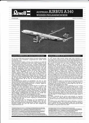 REVELL Austrian Airbus A340 Wiener Philharmoniker Manual