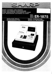 Sharp ER-1875 Instruction Manual