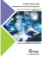 TEJAS NETWORKS TJ1600-11 Installation And Commissioning Manual