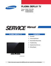 Samsung PS50B530S2WXXC Service Manual