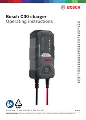 Bosch C30 Operating Instructions Manual