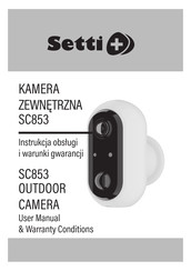 Setti+ SC853 User Manual & Warranty Conditions