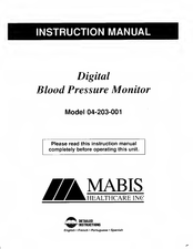 MABIS 04-203-001 Instruction Manual