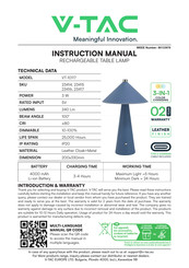 V-TAC 23415 Instruction Manual