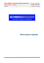 ICARO 2000 Divo Owner's Manual