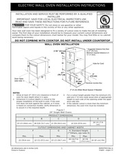 Frigidaire Gallery GCWS2438AB Installation Instructions Manual