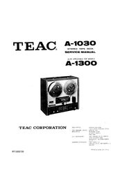 Teac A-1300 Service Manual