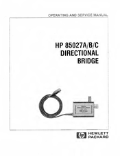 HP 85027A Operating And Service Manual