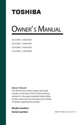 Toshiba 65C450NS Owner's Manual